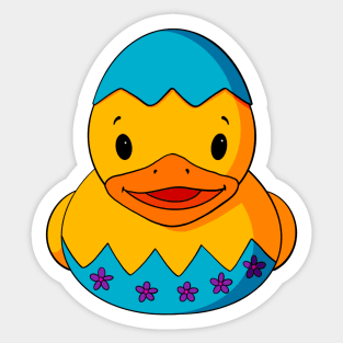 Easter Egg Rubber Duck Sticker